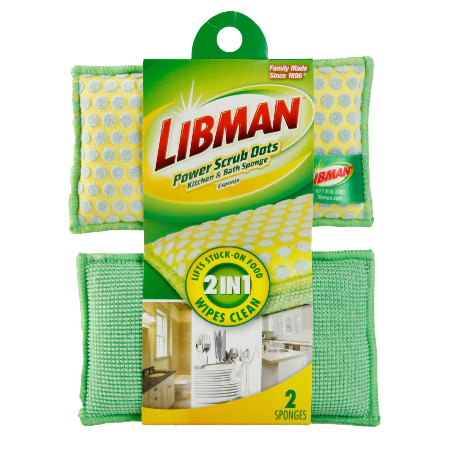 Libman Glass/Dish Sponge - 12 per case