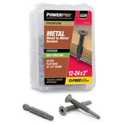 HILLMAN Power Pro No. 12 Ga. X 2 in. L Star Flat Head Coarse Roofing Screws