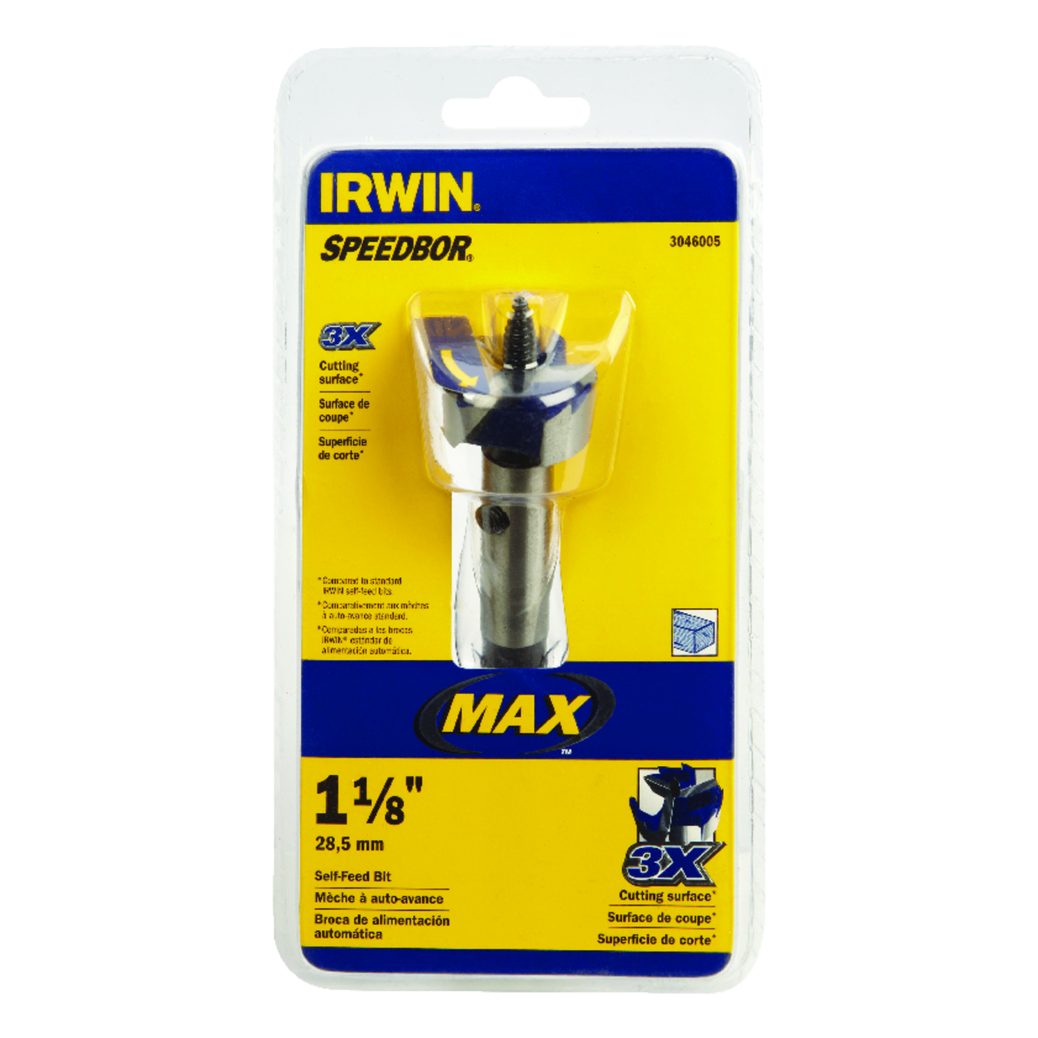 Irwin Speedbor 1-1/8 in. Hardened Steel Hole Cutter 1 pc