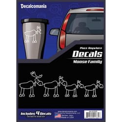 Decalcomania Moose Family Car Sticker Vinyl 1 pk