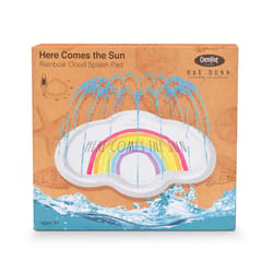 CocoNut Float Rae Dunn Multicolored Vinyl Inflatable Here Comes The Sun Splash Runner