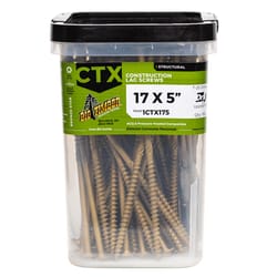 Big Timber No. 17 Ga. X 5 in. L Star Round Head Coarse Construction Screws