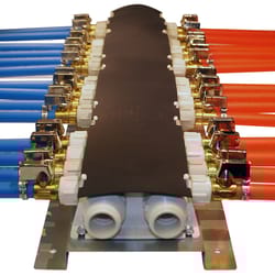 Apollo 1/2 in. PEX Barb in to X 1/2 in. D Barb Brass 28 Port Manifold