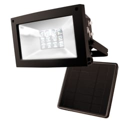 Maxsa Dusk to Dawn Solar Powered LED Black Floodlight