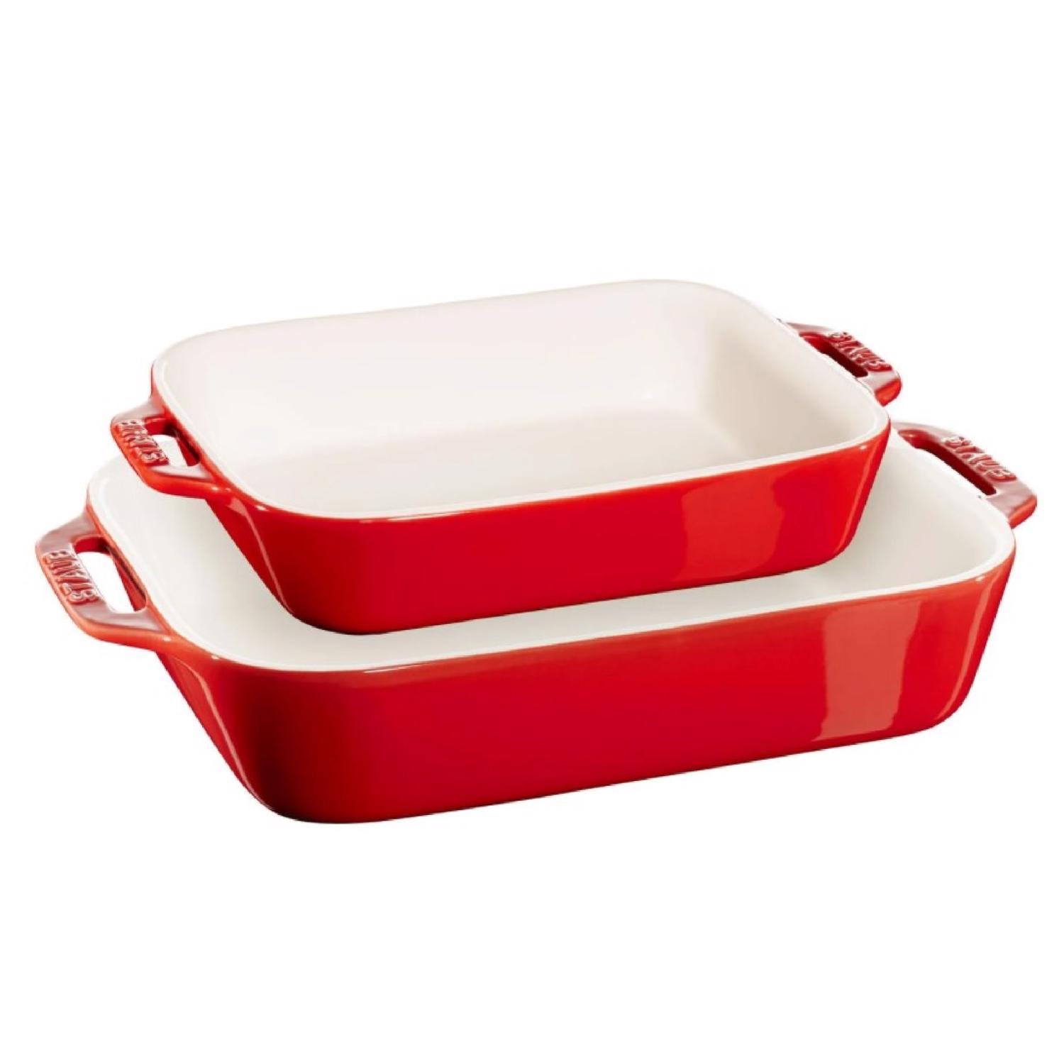 Zwilling J.A Henckels Staub Ceramic Bake Set Cherry Sansujyuku sansujyuku.com