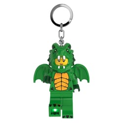 LEGO Plastic Green Dragon Keychain w/LED Light