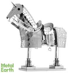 Fascinations Metal Earth Horse Armor 3D Model Kit Silver