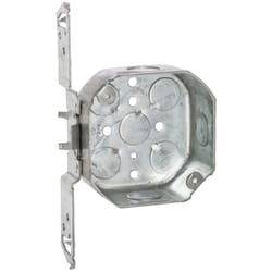 Raco 15-1/2 cu in Octagon Metal Junction Box Gray