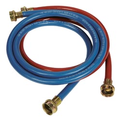 Ultra Dynamic Products 3/8 in. FGH X 3/4 in. D FGT 4 ft. Rubber Washing Machine Supply Line