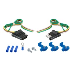 CURT 4 Flat Connector Plug and Socket 12 in.