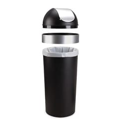 Umbra Venti Black/Silver Trash Can