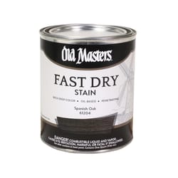 Old Masters Semi-Transparent Spanish Oak Oil-Based Alkyd Fast Dry Wood Stain 1 qt