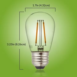 Newhouse Lighting S14 E26 (Medium) LED Bulb Clear 11 Watt Equivalence 18 pk