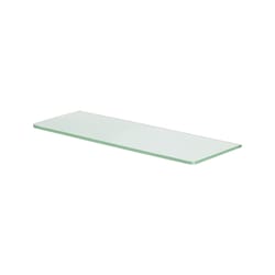 Dolle 0.31 in. H X 23.6 in. W X 7.9 in. D Clear/White Glass Shelf Board