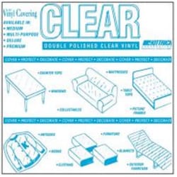 Magic Cover 75 ft. L X 54 in. W Clear Non-Adhesive Deluxe Roll