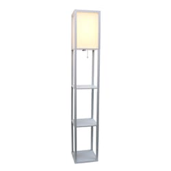 Lalia Home 62.75 in. Gray Floor Lamp