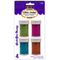 Bazic Products Metallic Assorted Neon Glitter Shaker Exterior and Interior 0.28 oz