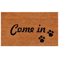 Home & More 1.42 W X 2.42 L Brown Come In Coir Door Mat