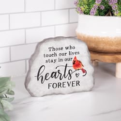 P. Graham Dunn 6 in. H X 1 in. W X 7 in. L Gray MDF Touch Our Lives Tabletop Sign