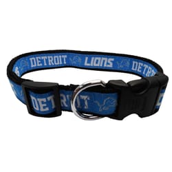 Pets First Team Colors Detroit Lions Nylon Dog Collar X-Large