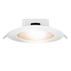 Feit Enhance Warm White 7 in. W Aluminum LED Dimmable Recessed J-Box Downlight 12 W