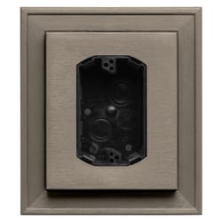 Builders Edge 8 in. H X 7 in. W X 2 in. L Prefinished Clay Vinyl Mounting Block