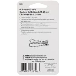 HILLMAN 6 in. D Metal Silver Beaded Ball Chain