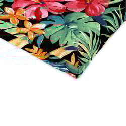 Jordan Manufacturing Floral Polyester French Edge Chair Cushion 44 in. H X 22 in. W