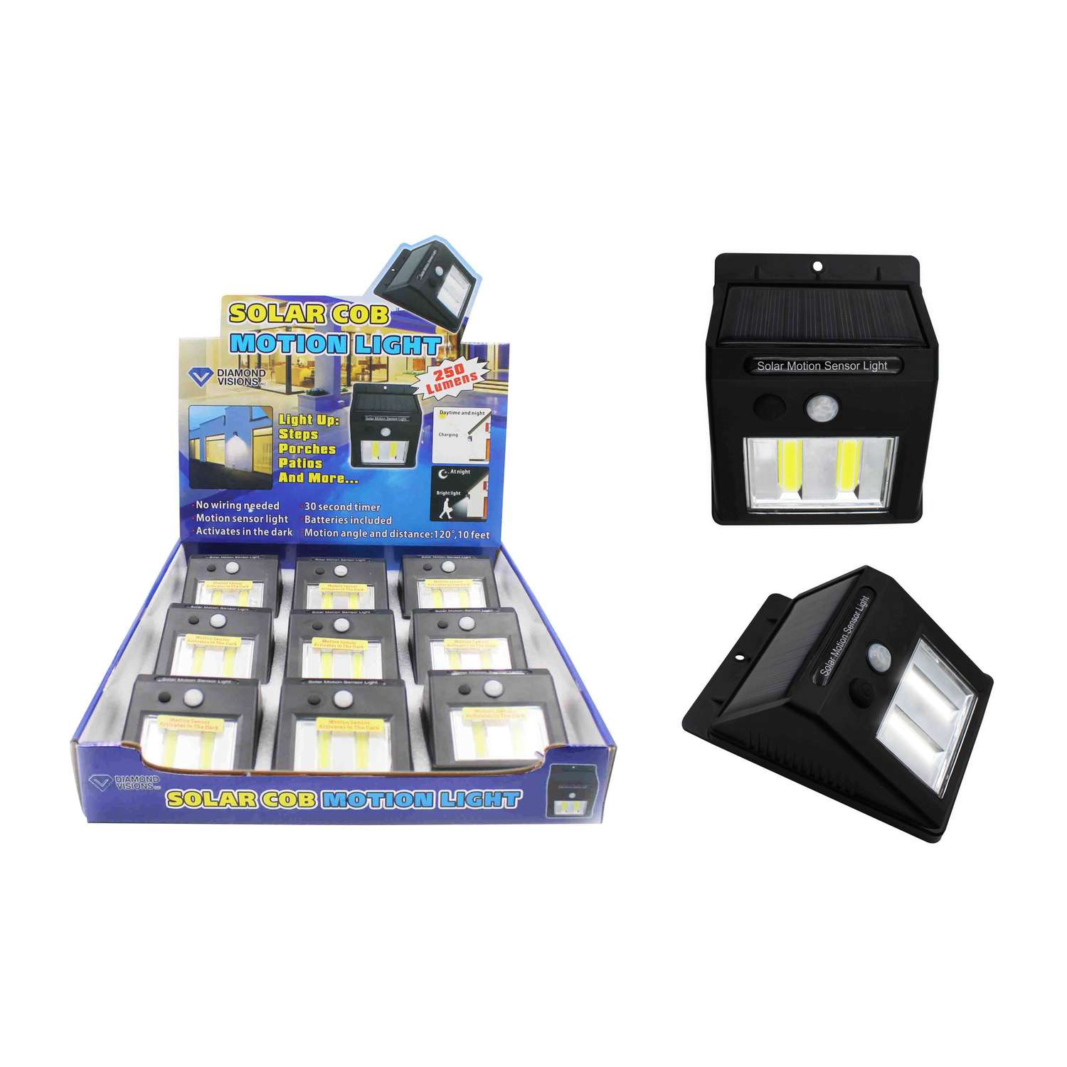 Diamond Visions MotionSensing LED Black Security Light Ace Hardware