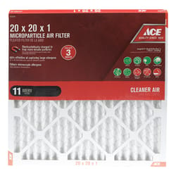 Ace 20 in. W X 20 in. H X 1 in. D Synthetic 11 MERV Pleated Microparticle Air Filter 1 pk