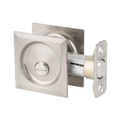 Kwikset Satin Nickel Zinc Indoor Sliding Door Lock