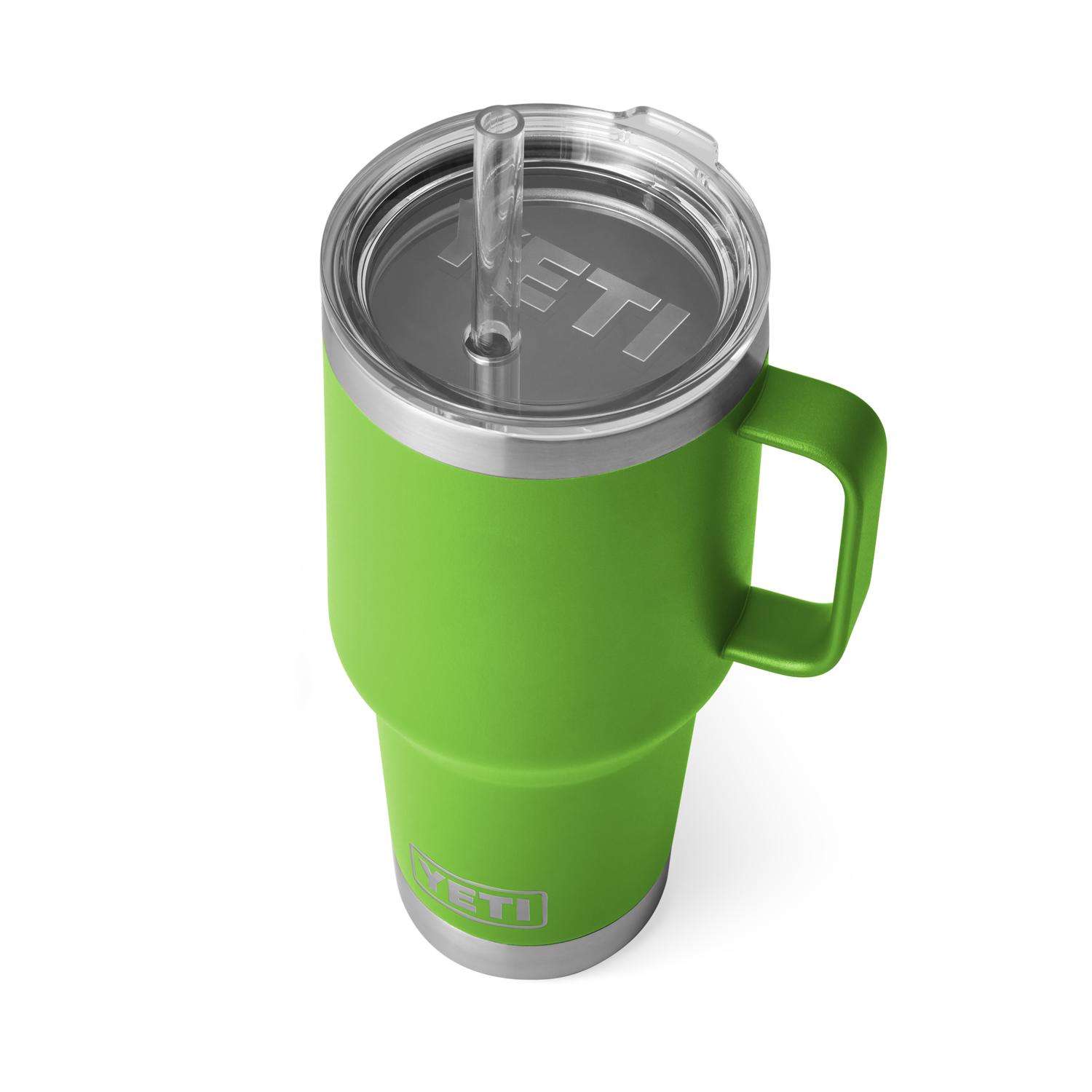 YETI Rambler 26 oz Straw Cup, Vacuum Insulated, Stainless  Steel with Straw Lid, Canopy Green: Tumblers & Water Glasses