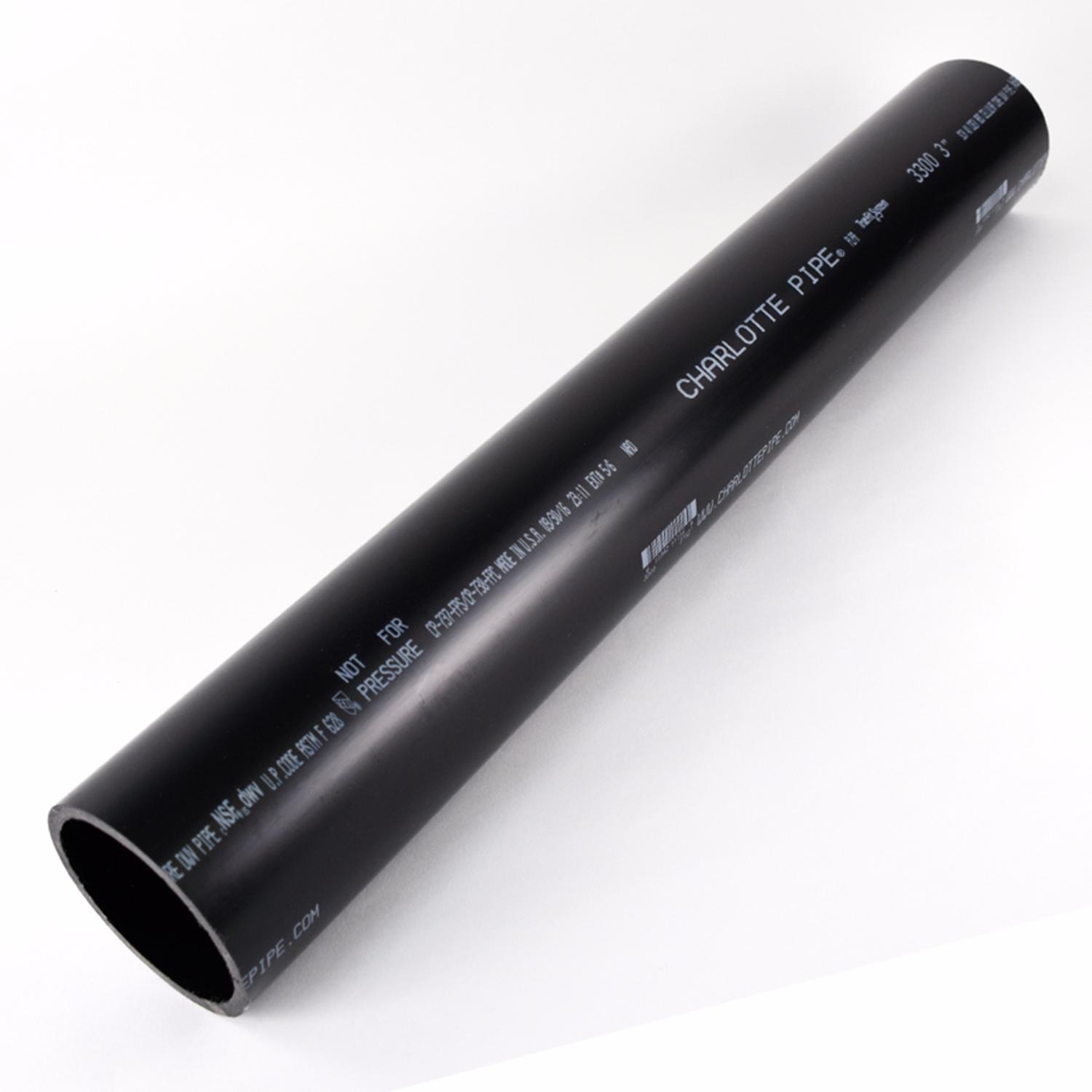 ABS 03300  0200 Charlotte Pipe 3 in. D X 2 ft. L ABS DWV Pipe sku ABS 03300  0200
