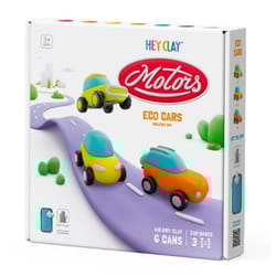 Hey Clay Eco Cars Clay Toy Assorted 9 pc