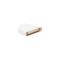 Dolle Big Boy 2 in. H X 11.8 in. W X 11.8 in. D White Wood Corner Shelf
