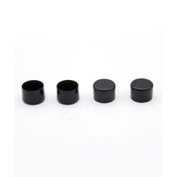 Ace Plastic Leg Tip Black Round 7/8 in. W 4 pk