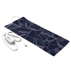Pure Enrichment PureRelief Heating Pad 4 settings Navy Graphic 12 in. W X 24 in. L