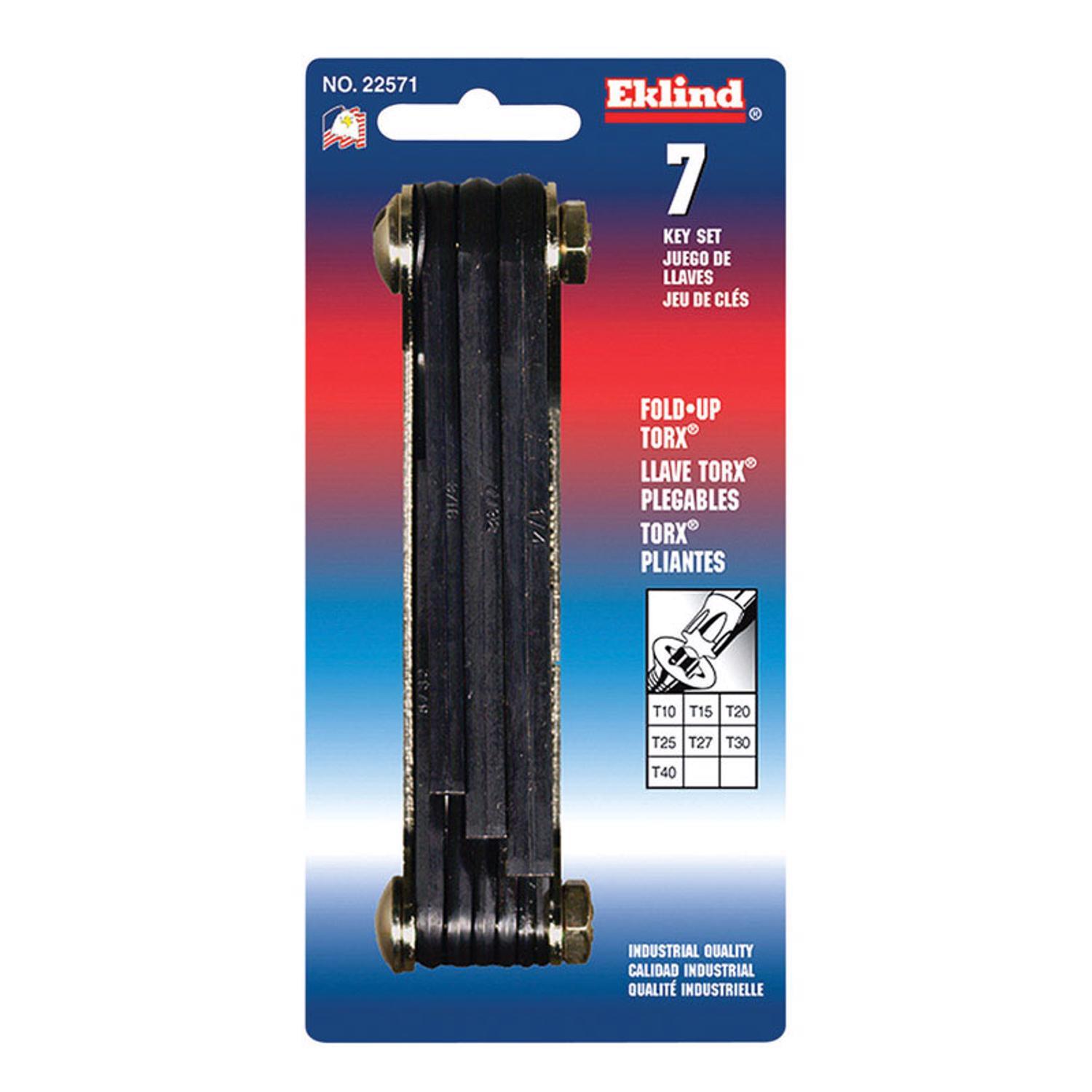 Photos - Wrench Eklind Torx Assorted Fold-Up Torx Hex Key Set 7 pc 22571