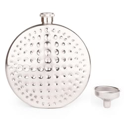 Kikkerland 8 oz Silver Stainless Steel Golf Ball Flask