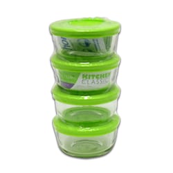 Kitchen Classics 1 cups Clear Food Storage Container Set 4 pk