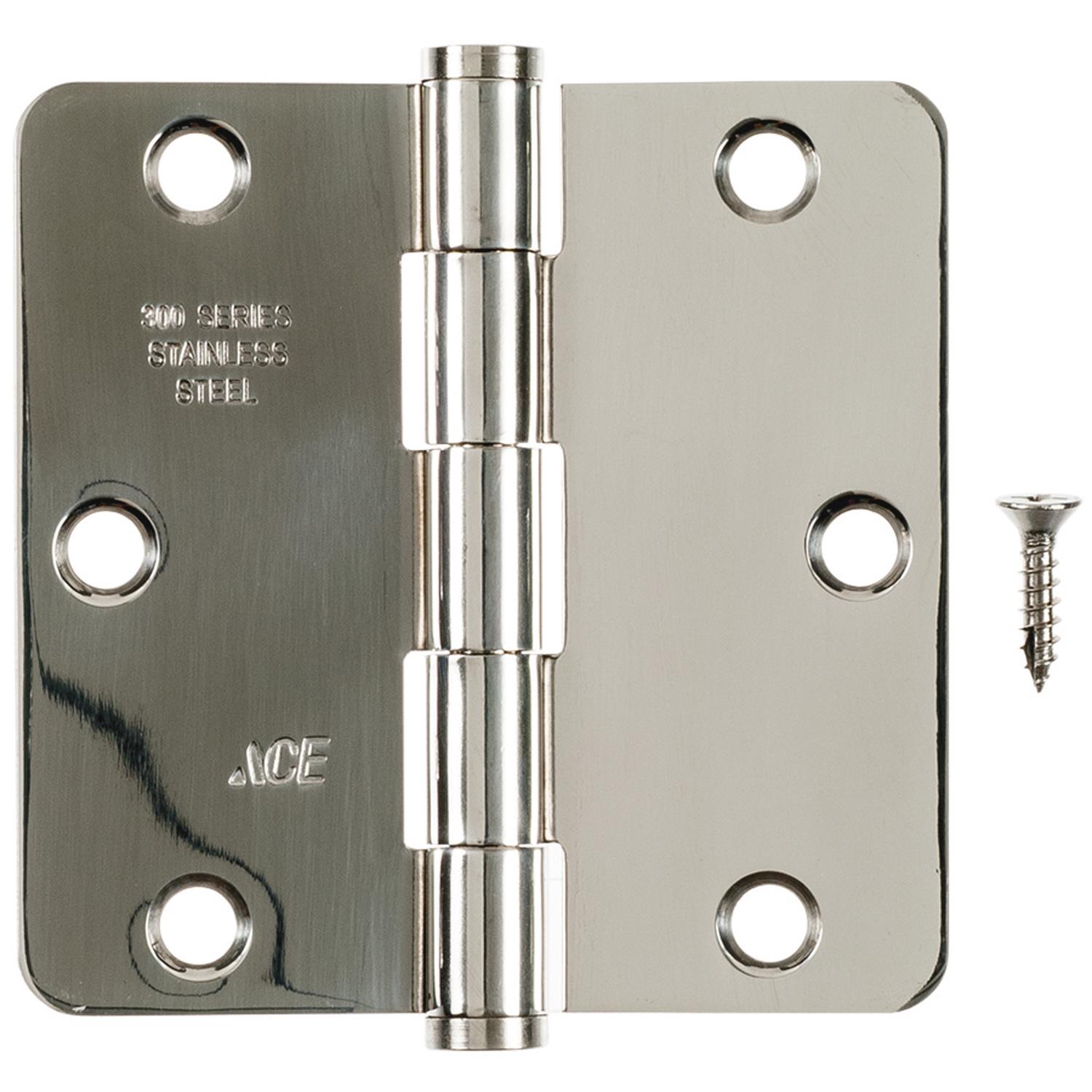 Ace 3-1/2 in. L Stainless Steel Residential Door Hinge 1 pk - 01-3550-390 - Hardware Accessories  sku 01-3550-390