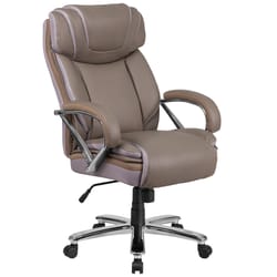 Flash Furniture Taupe Leather Office Chair