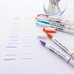 Bazic Products Assorted Fine and Chisel Tips Markers 15 pk