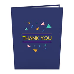 Lovepop Confetti Thank You 3D Card Paper 1 pk