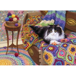 Cobble Hill Comfy Cat Jigsaw Puzzle 1000 pc