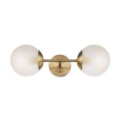 Globe Electric Celestia 2-Light Matte Gold Modern Glam Wall Sconce