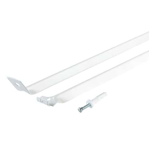 Rubbermaid 1.1 in. W X 12 in. L Aluminum Support Brace/ Wall Anchor W/Drive Pin 20 pk