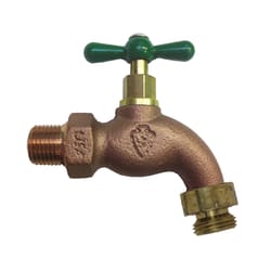 Arrowhead 3/4 in. MIP X 3/4 in. MHT Brass Hose Bibb