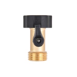 Solimeta 1Inch GHT Garden Hose Swivel Adapter, Brass Garden Hose Adapter  for lawn, garden,yards. 