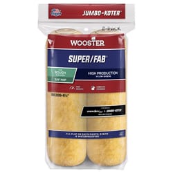 Wooster Super/Fab Fabric 6 1/2 in. W X 1/2 in. Paint Roller Cover 2 pk